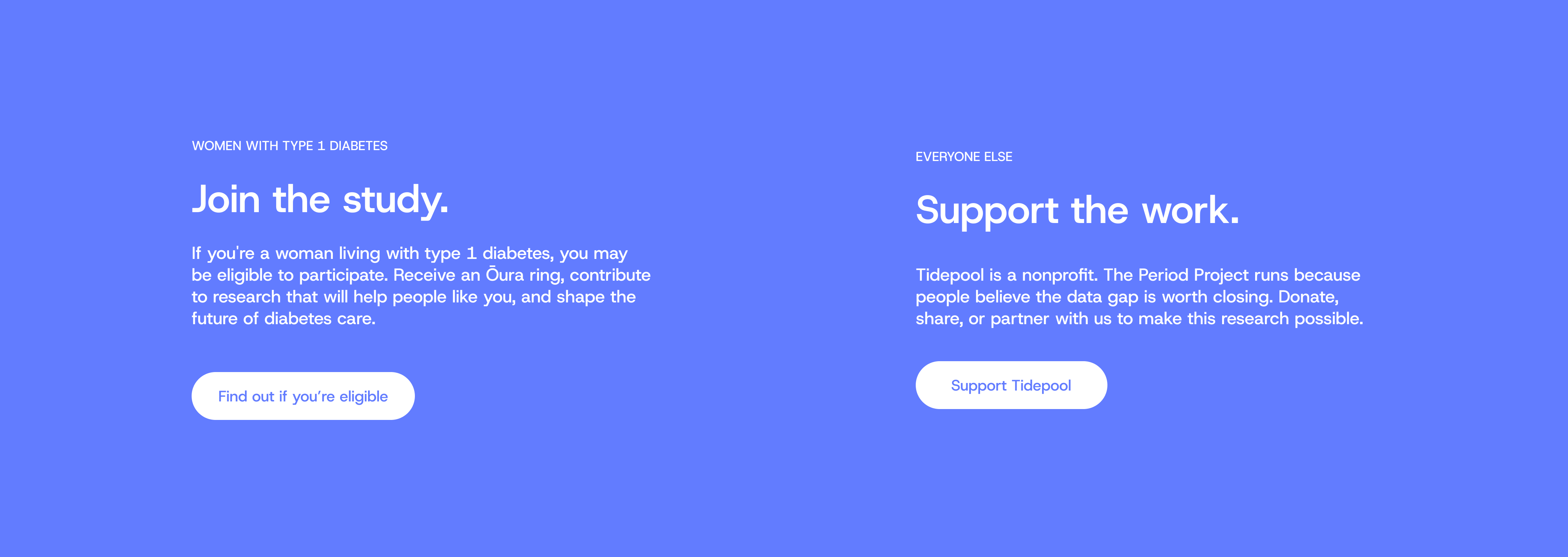 Campaign call-to-action section